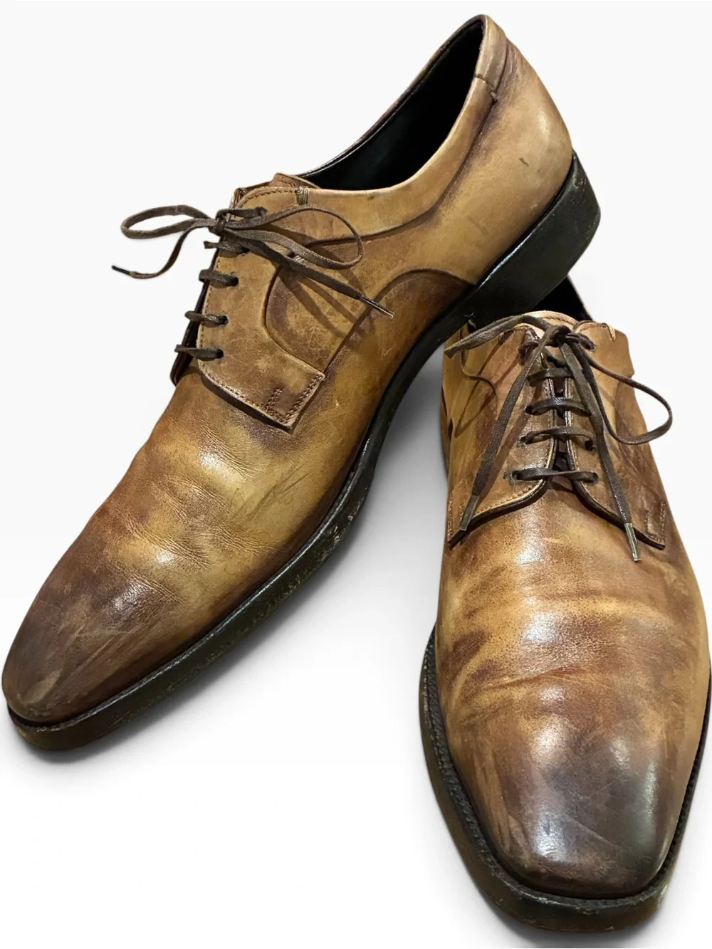Ermenegildo Zegna XXX Couture Antique Leather Derby